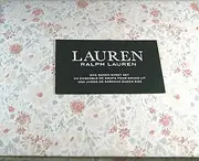 Lauren 4 Piece Queen Size Floral Print Sheet Set Pink and Gray 100% Cotton