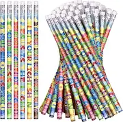 emzrivo 72 Pieces Bible Verses Pencils Christian Pencils Assorted Religious Pencils Scripture Pencils Inspirational Pencils Colorful Pencils Back to School Pencils for Teacher, 6 Styles(72)