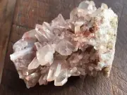 Pink Faden Quartz Cluster