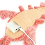 5 V Pink Shrimp Moving Toy With USB Power Cable For Dog Cat Kid Washable Toy