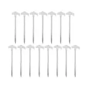 15PCS Heavy Duty Screw Steel Tent Pegs