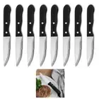 Set of 8 Professional Stainless Steel Serrated Steak Knives: Keep Your Kitchen S