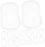 1set Portable Travel Soap Mini Toiletries Travel Soap Container Soap Tray Soap Case Soap Dish Soap Bars Dish Soap Hand Soap Travel Soap Slices Plastic White 20boxes