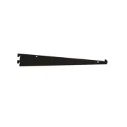 Econoco GA12-MAB 12 in. Tap-in Style Shelf Bracket Black - Matte