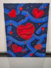 Galactic Promises "9 x 12" Original Artwork Handcrafted By Nevriunna Watson