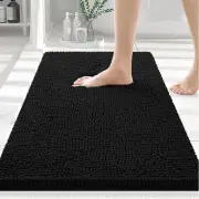 Luxury Chenille Bath Rug 30X20 Non-Slip Bathroom Mat Rugs Extra Soft and Ab