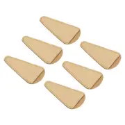6Pcs 4"x2.2" PU Leather Scissors Sheath Scissor Cover Protector, Gold Tone
