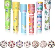Goviox Pack of 6 Classic Kaleidoscopes, Kaleidoscope Children, Vintage Retro Kaleidoscopes Educational Toy for Children's Birthday, New Year, Christmas, Storage Filler, School, Classroom (Random