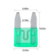 20/50/100/200PCS Motorcycle Car 30 Amp Mini Blade Fuse for Auto ATM APM Fuse
