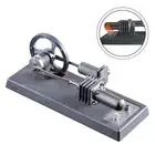 Interactive DIY Engine Model Kit Steam Heat Power Generation with LED Light