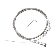 Accelerator Cable,Stainless Steel Braided Throttle Control Cable - Car Replacement Accessories for ATV Motorcycle Minibike