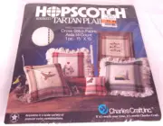 Hopscotch Tartan Plaid Red/Black Cross Stitch Fabric Aida 14 Count 15" x 15" NEW