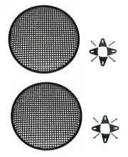 2 10" SubWoofer Metal Mesh Cover Waffle Speaker Grill Protect Guard DJ Car Audio