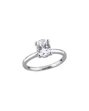 Rina Limor 10K 2.95 ct. tw. White Sapphire Solitaire Ring