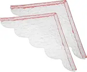 ETHZZLE 1 Pair Splash Guard Water Trough Bath Tub Guard Tub Guard Splash Shower Guard Bath Tub Shower Water Blocker Shower Guards to Keep Water in Shower Bathtub Guard Acrylic Transparent