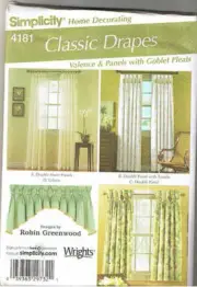 Simplicity Pattern 4181 Drapes New Uncut FF