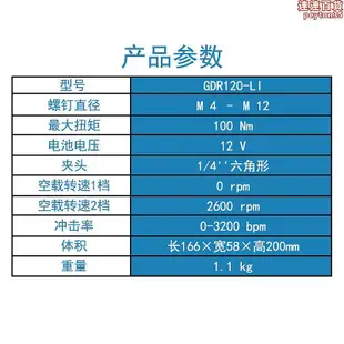 博世式衝擊起子機GDR120-LI大扭力電動起子12V電動螺絲起子