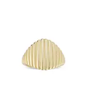 Moon & Meadow 14K Yellow Gold Ridged Statement Ring