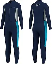 Seaskin Kids Wetsuit for Boys Girls Toddler 2mm Front Zip Full Body Diving Suits Thermal Swimsuits