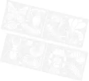 4 Sheets DIY Painting Stencil for Educational Drawing Templates Featuring Life Cycle of Insects Fun Art Craft for School Projects and Creative Play