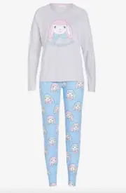 NEW PETER ALEXANDER LAMB LAMBY LONG SLEEVE PJ SET TOP & PANTS WOMENS M RRP$99.95