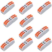Mini SPL-2 Electrical Connectors Universal 2-Way Wiring Splicing Easy Press Fit