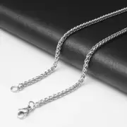 AU Fashion Titanium Steel Chain Link Necklace Men Hip Hop Personalized Vintage