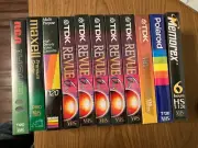 NEW Sealed TDK Revue Blank VHS Tapes & misc tapes sealed BRAND NEW