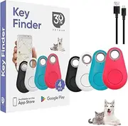 Smart Luggage Tracker Tag Key Finder Dog GPS Tracker, No Monthly Fee Bluetooth Item Key Finder Luggage Tracker Portable Intelligent Anti-Lost Device for Wallet Kid Pet Tracker Alarms GZSSEL-shops (C)