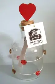 DECORATIVE VALENTINE BOTTLES..THE NORTH CAPE COLLECTION