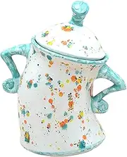 Ceramic Canister with Attitude | Cheeky Canister with Posture | Cute, Cheeky Teapot Storage Container, Funny Glasses with Attitude for Snacks, Coffee, Tea, Biscuits