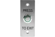 Nidac 30x75mm Press To Exit Flush Stainless Steel Architrave Button for Intercom