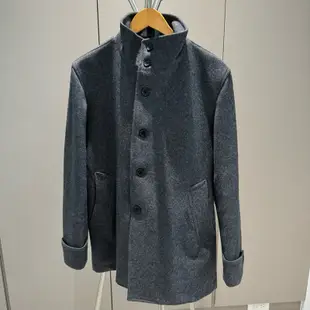 限時降價⚡️原價3990🩶MUJI無印良品 男生灰色大衣 外套 立領