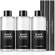 COCODOR Reed Diffuser Oil Refill/Black Cherry / 200ml / 3 Pack/Aromatherapy, Home Fragrance, Scented Oils, Oils for Reed Diffuser, Bathroom Home Decor