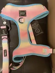 sassy woof harness Plus Matching Collar Large New