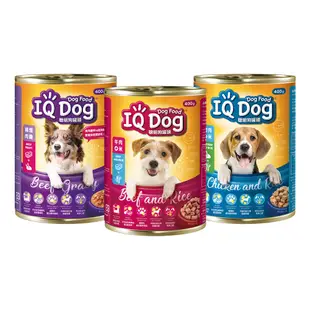 IQ Dog 聰明狗罐頭-多種口味選擇 400g x24罐(成箱出貨)