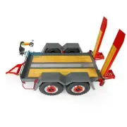 Metal Trailer Plate For 1/14 LESU Skid Steer LT5 LT5H Hydraulic Loader RC Model