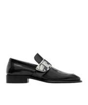 Burberry Shield Equestrian Knight Motif Loafers 37,38 black