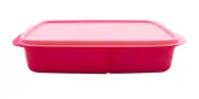 Tupperware Jollitup Tup Pink Plastic Lunch Food Keeper Storage Box 1.0L (1)