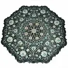 2' Marble Coffee dining Table Top room side Mosaic Inlay Marquetry Decor antique