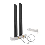WiFi 6 6E Antenna Tri-Band 2.4GHz 5GHz 6GHz RP-SMA MHF4 25cm for M.2 NGFF