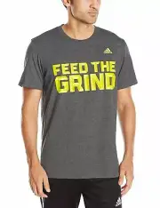 $125 Adidas Men'S Gray Climalite Short-Sleeve Shirt Crew Neck T-Shirt Size Small