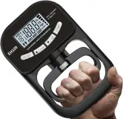 ByteX Hand Dynamometer Grip Strength Trainer - Electronic 265 lbs, Black