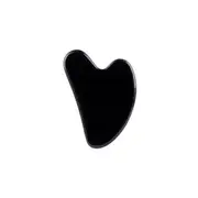 MissLady - Scraping Board Gua Sha Massage Tool (Heart-shaped) - 1pc - Black