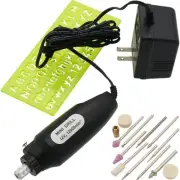 Portable Mini Drill Engraving Set Rotary Tool Accessories Plastic Carrying Case