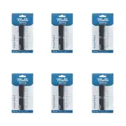 6PK Malli Braided Flat Portable Sewing Elastic Band Tape/Cord 2cm x 3m Assorted