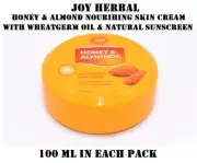JOY HONEY & ALMONDS NOURISHING SKIN CREAM WITH WHEATGERM OIL & SUNSCREEN-2X100ML