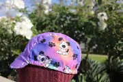 CYCLING CAP 100% COTTON I LOVE MY DOG HANDMADE IN USA, NO FROM CHINA S M L