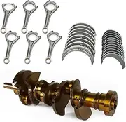 Car Engine Crankshaft&Connecting Rods&Bearings Set Compatible with Jaguar Land Rover Discovery LR4 Range Rover 3.0L AJ126 V6 Supercharged