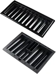 SUPVOX 2pcs Plastic Poker Chip Holder Capacity Table Chip Tray for Safe Storage for Home Games and Entertainment